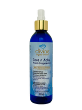Load image into Gallery viewer, Divine Aqua Vitae 24k gold topical magnesium, fast acting, highly absorbant, non-greasy, triple magnesium